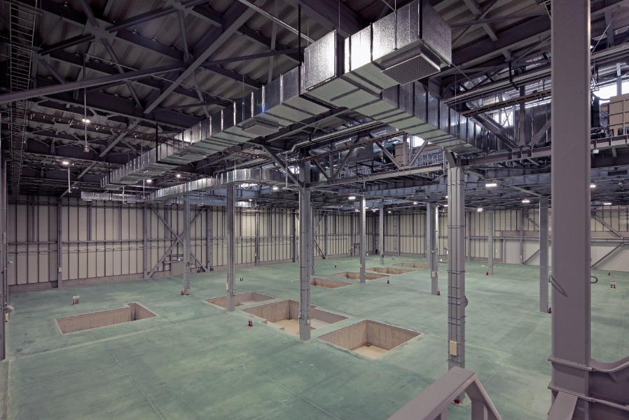 別川製作所新塗装工場増築工事 - 内観俯瞰
