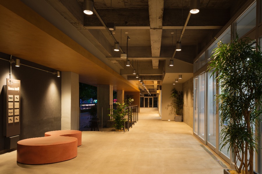 HAROW高千穂通　公開通路（夜景）