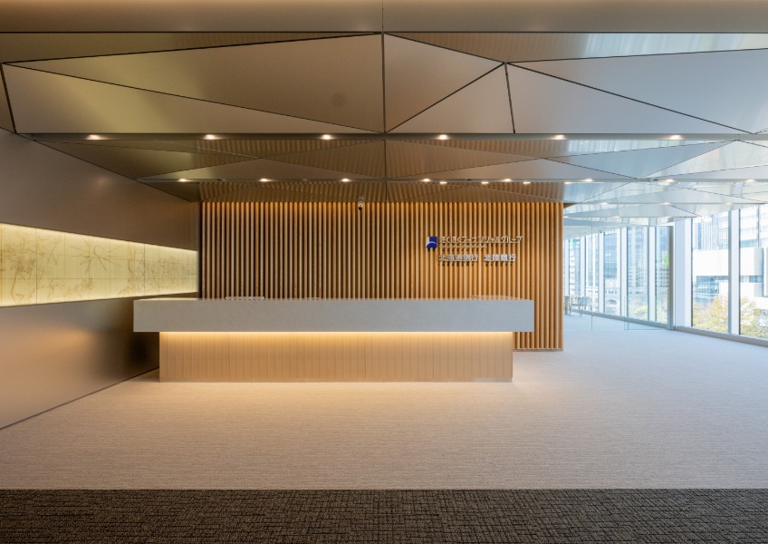 ほくほく札幌ビル　北海道銀行オフィス内装　5F共用受付