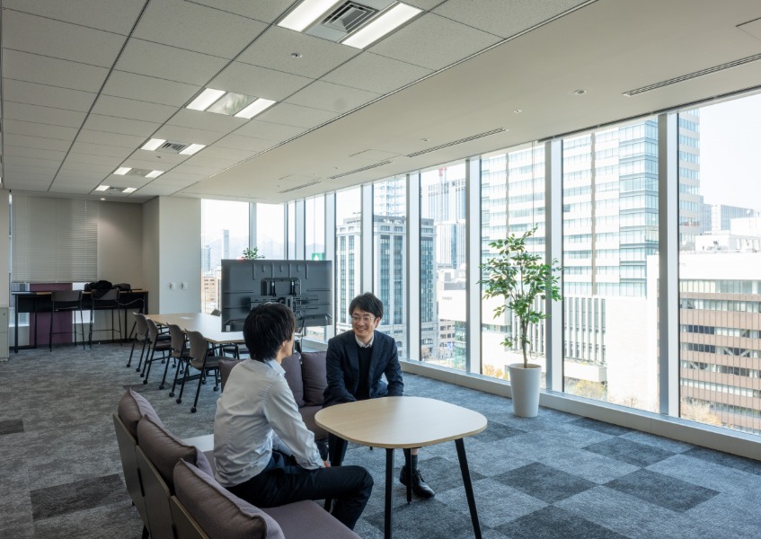 ほくほく札幌ビル　北海道銀行オフィス内装　コミュニケーション