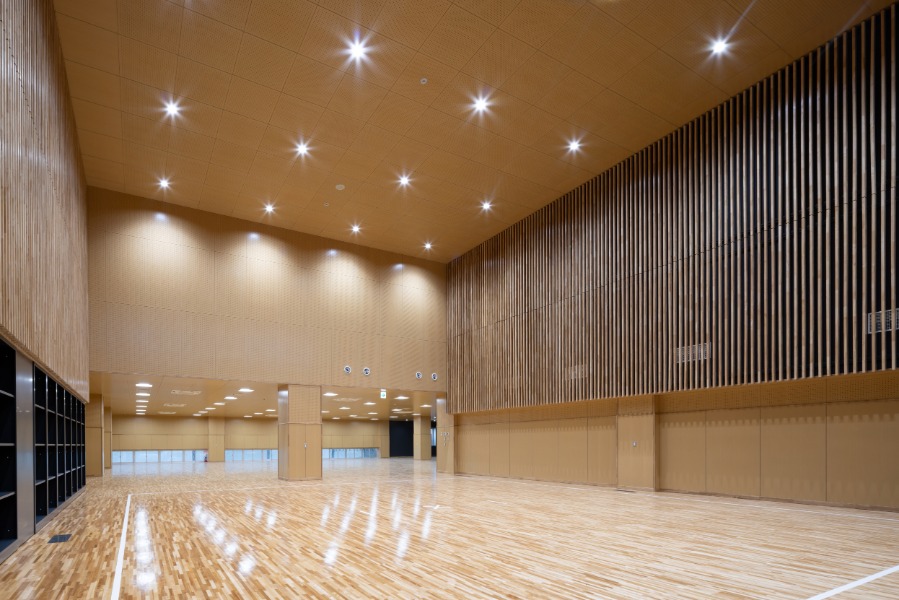 修道中学校・修道高等学校 - 新敬道館1階剣道場・少林寺拳法