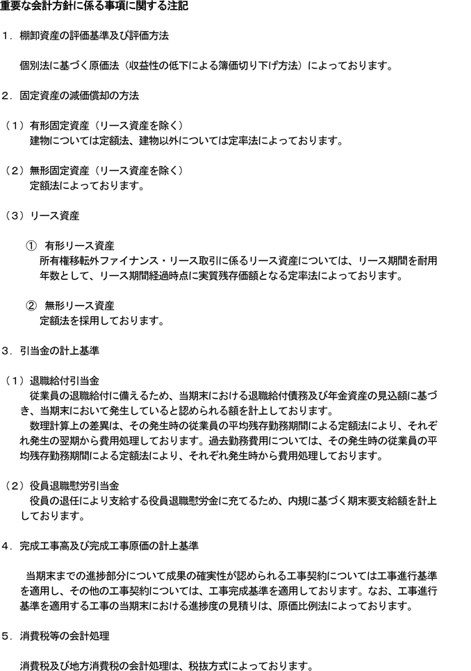 個別注記表