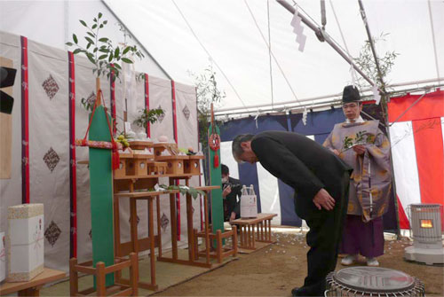 安全祈願祭の様子
